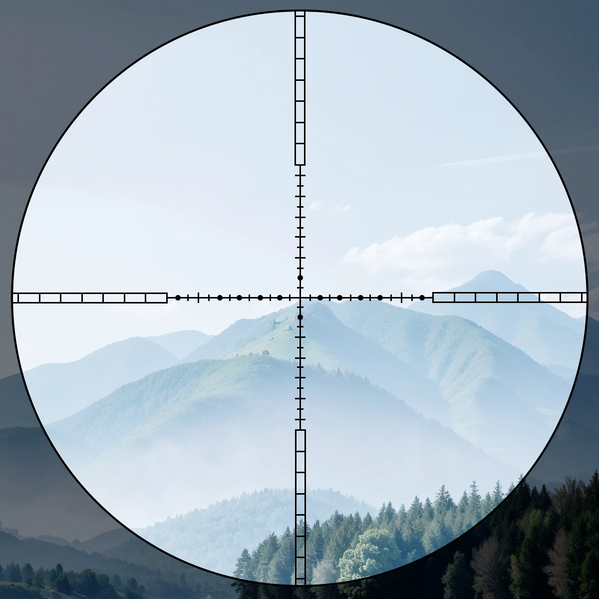 MARCH HT 4-16X44AOE mira táctica retícula RGB iluminado reflejo Airsoft mira óptica telescopios de caza 11mm/20mm montaje en riel - imagen 3