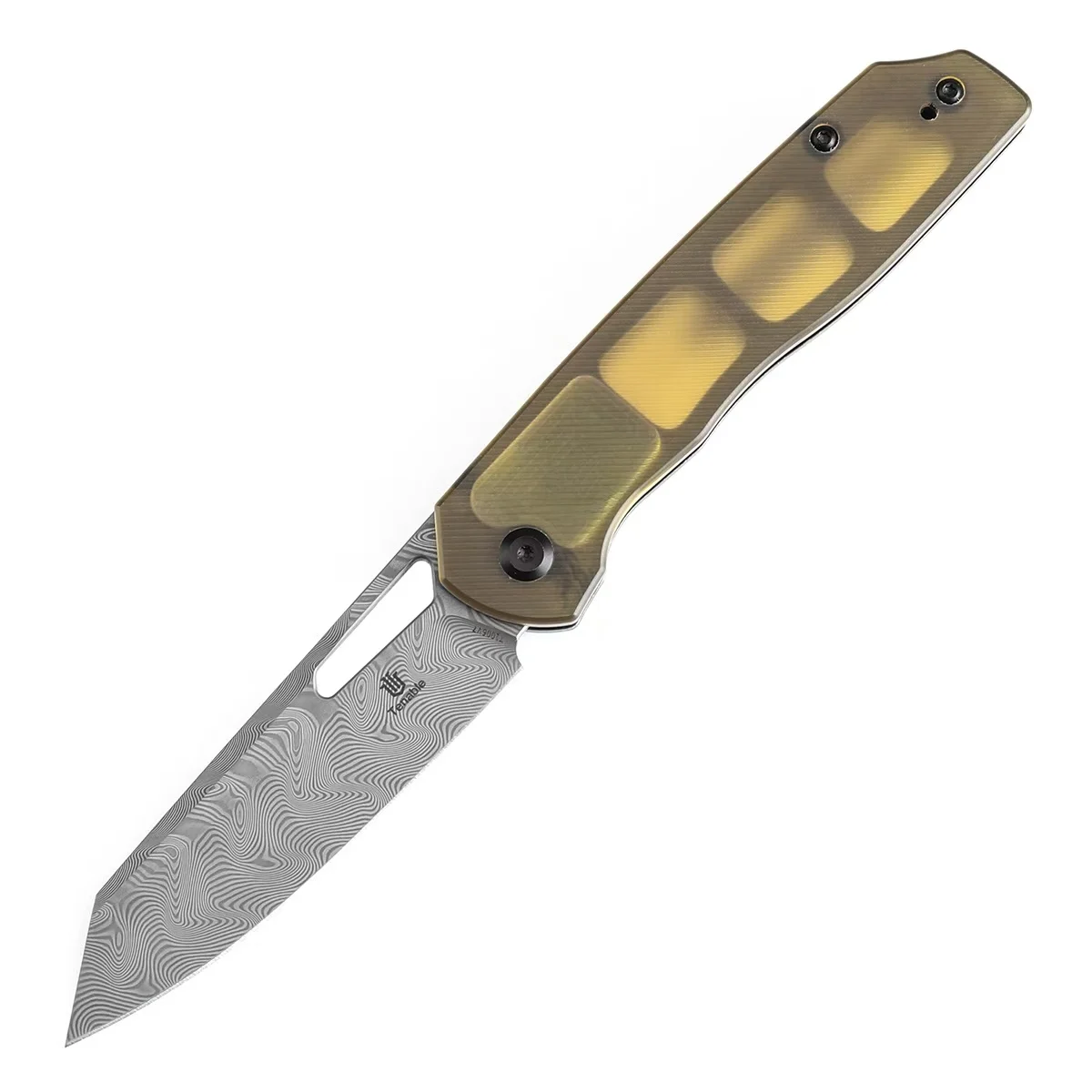 Tenable Shard cuchillo EDC plegable Damasco con mango G10 y aluminio - imagen 2