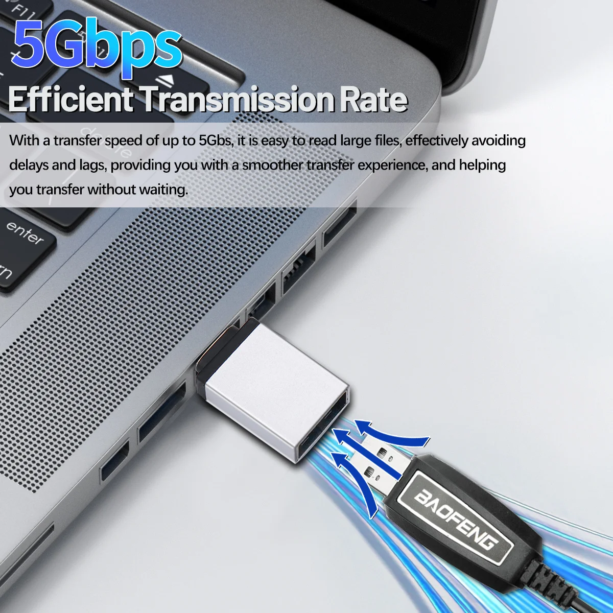 Adaptador de Cable de programación USB Walkie Talkie tipo C, convertidores de Cable Universal USB a tipo C para PC, portátiles, transferencia de datos de teléfono - imagen 4