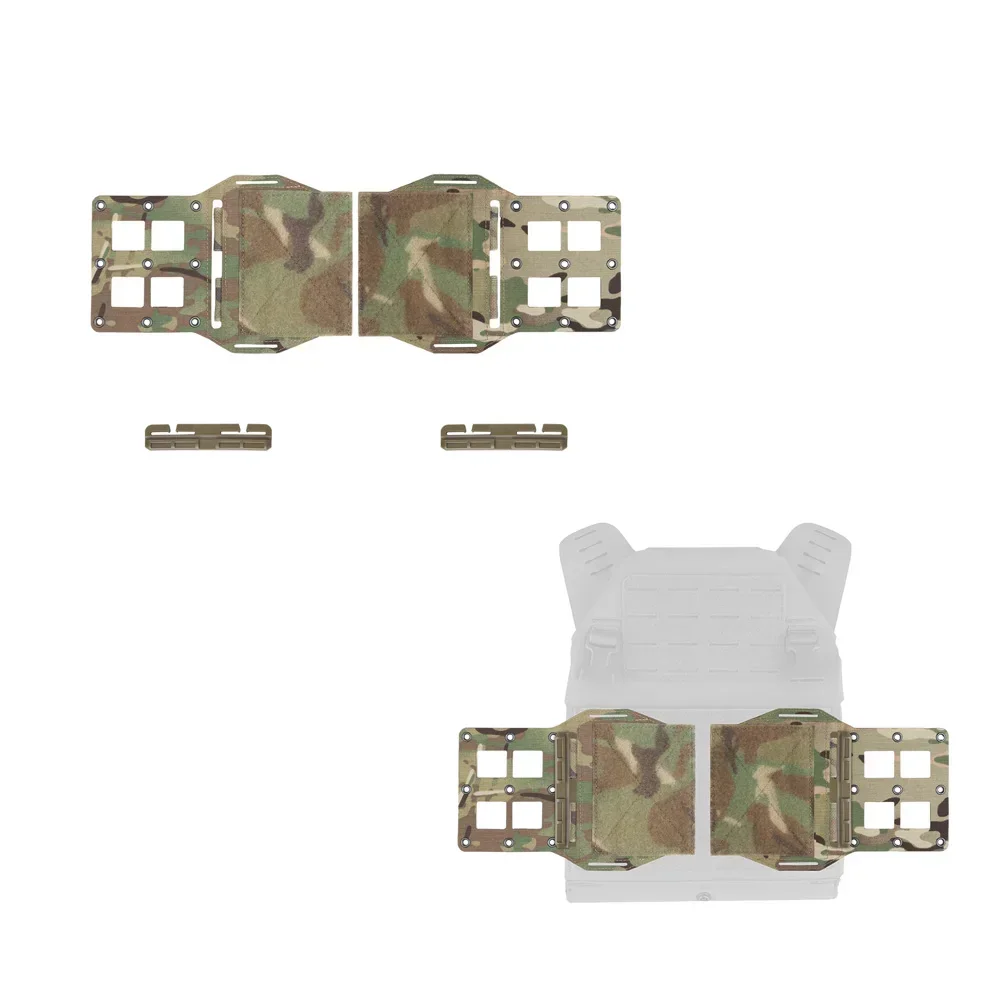 Extensión de 2 uds para chalecos tácticos de caza, colgante de pecho MOLLE