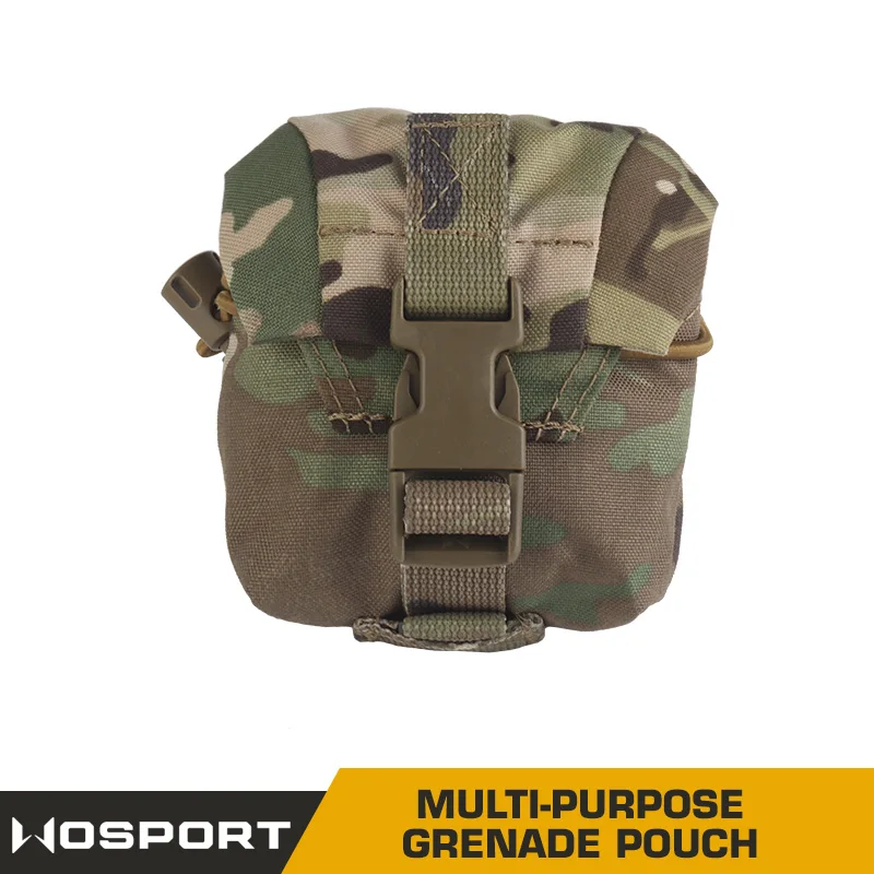 Bolsa de granada multiusos estilo camuflaje, bolsa Singel Molle Frag, chaleco táctico, bolsa de almacenamiento Molle, accesorios de caza al aire libre - imagen 5