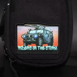 Parche táctico Storm Knight, insignia de moral militar, gancho estampado y Looo, mochila, ropa, accesorio decorativo, pegatina, brazalete