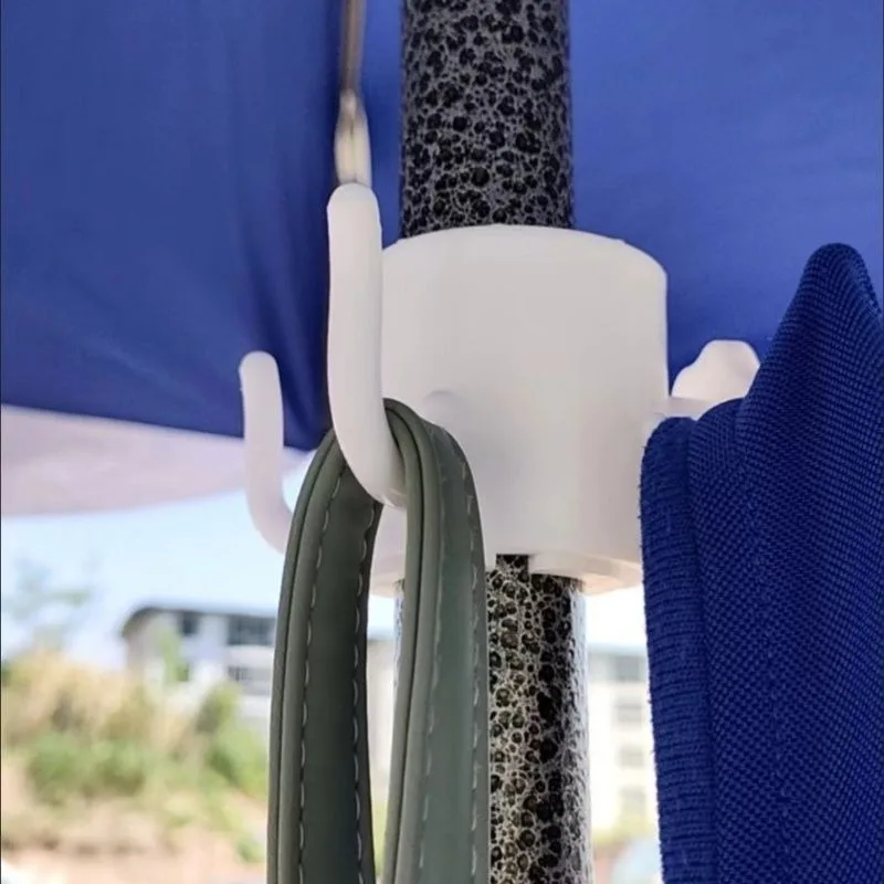 Gancho soporte sombrilla de playa poste medio plástico - imagen 3