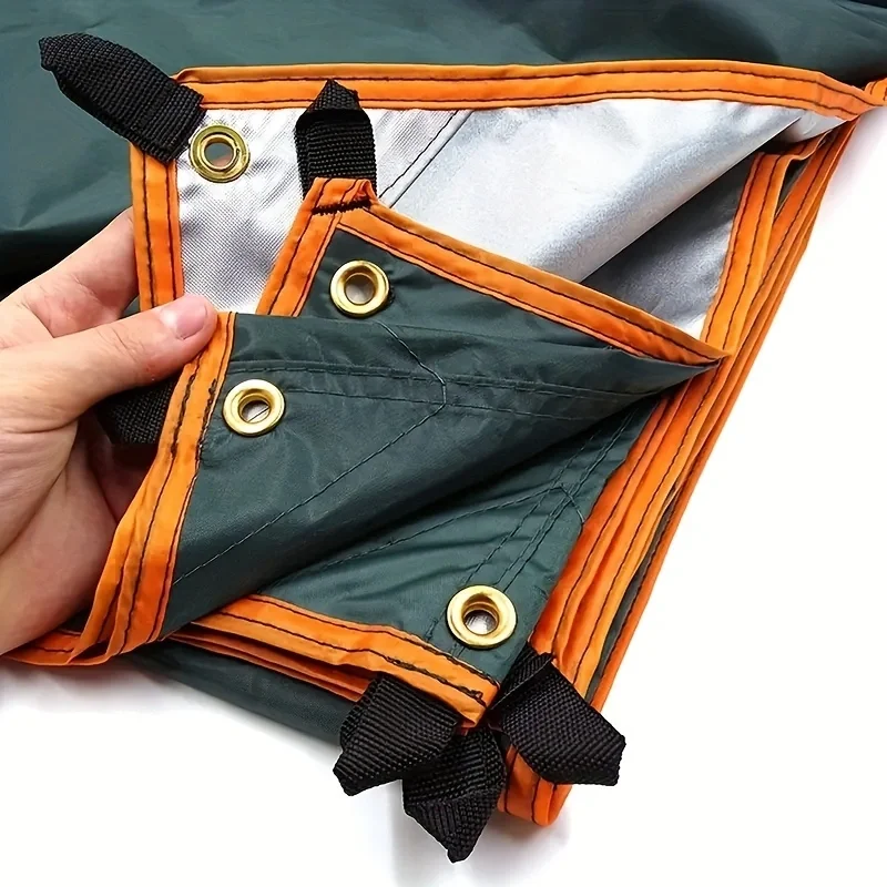 5x4m 4x3m 3x3m 19 puntos colgantes tienda lona supervivencia sol refugio sombra dosel al aire libre mochilero impermeable Camping toldo parasol - imagen 3