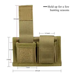 Funda para cinturón de cargador de velocidad de revólver de nailon doble, soporte Universal para accesorios de recarga especial.38.357.44.45 Colt