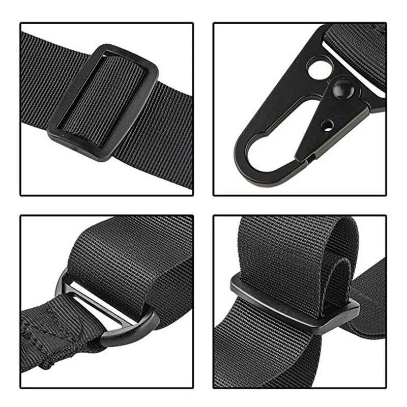 Correa de eslinga táctica Modular extraíble, 2 puntos, 1 punto, ajustable, ancho, acolchado, eslinga giratoria para pistola MK2 FCPC, accesorios Airsoft para caza - imagen 4