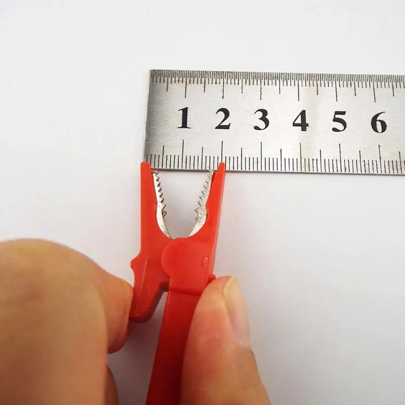 J1HC 1 par cocodrilo para clips cocodrilo cables prueba prueba prueba 55 mm aislados - imagen 4