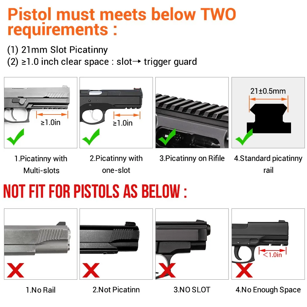 Combo de luz de pistola láser verde, linterna de pistola recargable magnética de 800LM, mira láser para riel Picatinny de 20mm - imagen 4
