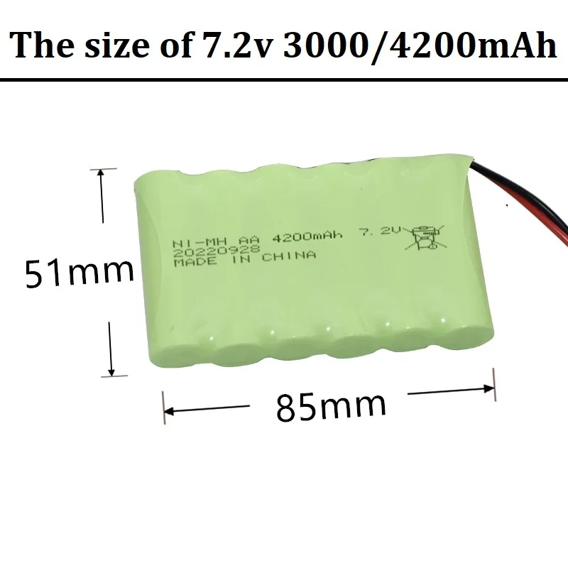 Batería NiMH recargable para coche RC y tanque - imagen 3