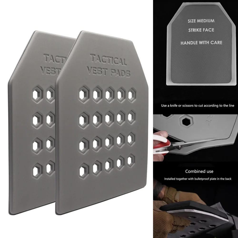 Chaleco táctico VULPO, forro de placa a prueba de balas, protección de golpes acolchada suave, placa de inserción para caza, chaleco Airsoft, portador de placa