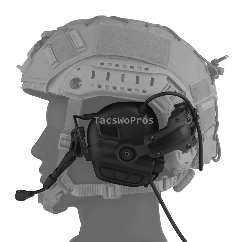 Auriculares de caza CS con sonido para recoger comunicación táctica de Paintball, auriculares con cancelación de ruido, orejeras para tiro Airsoft GEN 7 - imagen 3