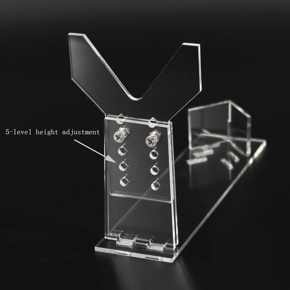 Soporte de exhibición de pistola de nuevo estilo, estante de almacenamiento de exhibición de pistola corta de acrílico transparente ajustable - imagen 4