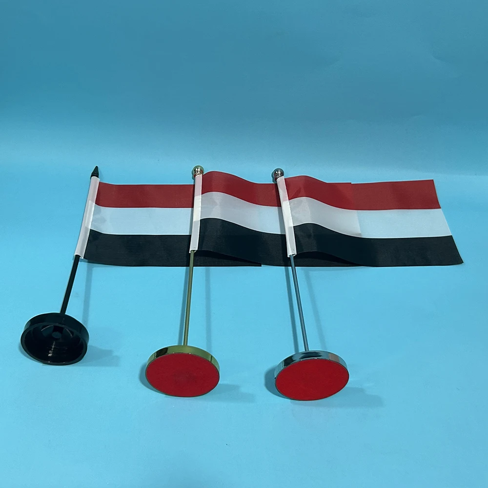 Bandera de Yemen de mesa en poliéster para decoración - imagen 3