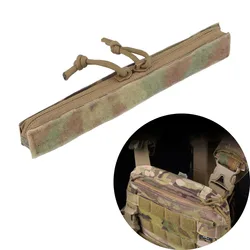 Chaleco táctico con doble cremallera, bolsa de inserción para chaleco Crye AVS, bolsillo de almacenamiento, cubierta con cremallera, chaleco de caza Airsoft, accesorios con cremallera YKK