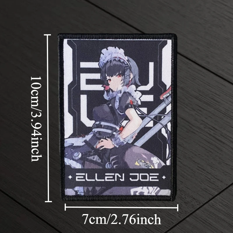 Parche de Chica de Anime, tácticas militares, insignia de moral, estampado de gancho y bucle, mochila, accesorios de decoración de ropa, brazalete adhesivo - imagen 2