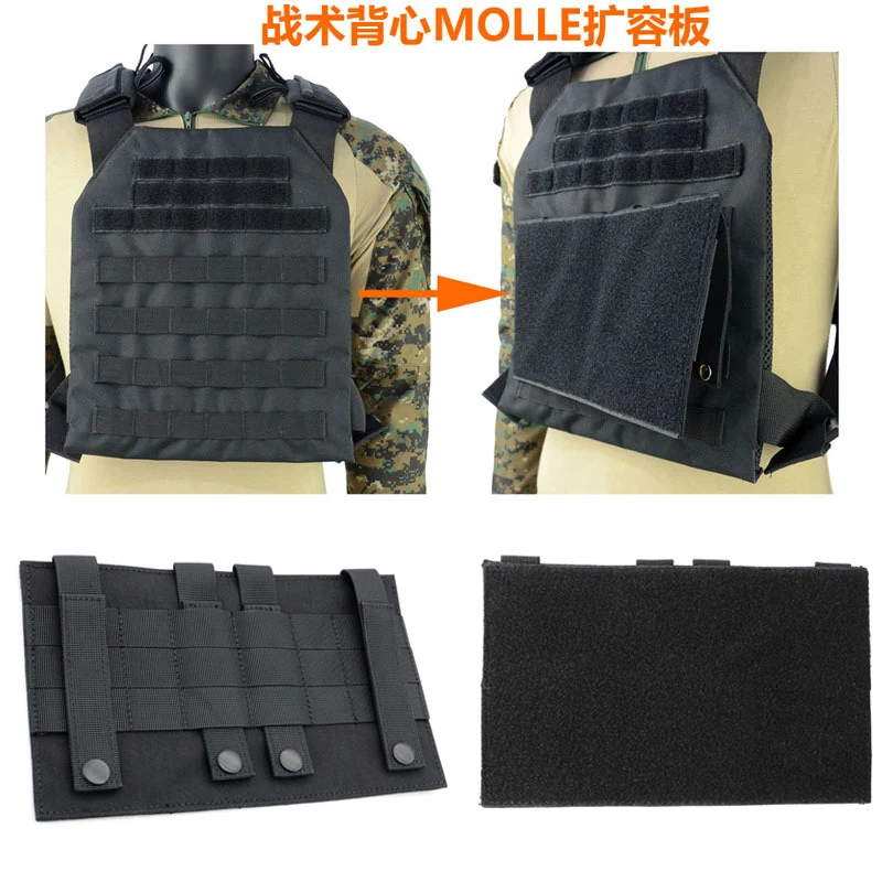 Chaleco táctico Molle, sistema de panel de bucle de gancho, tablero colgante de expansión táctica - imagen 5