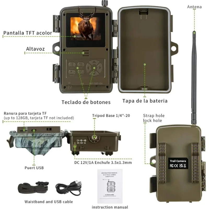 Cámara de visión nocturna impermeable para vigilancia en caza extrema - imagen 3