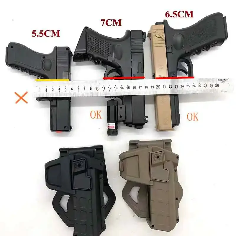 Funda táctica para G19 Gen1-4 con bloqueo móvil y linterna, estuche de tiro de caza montado con láser - imagen 5