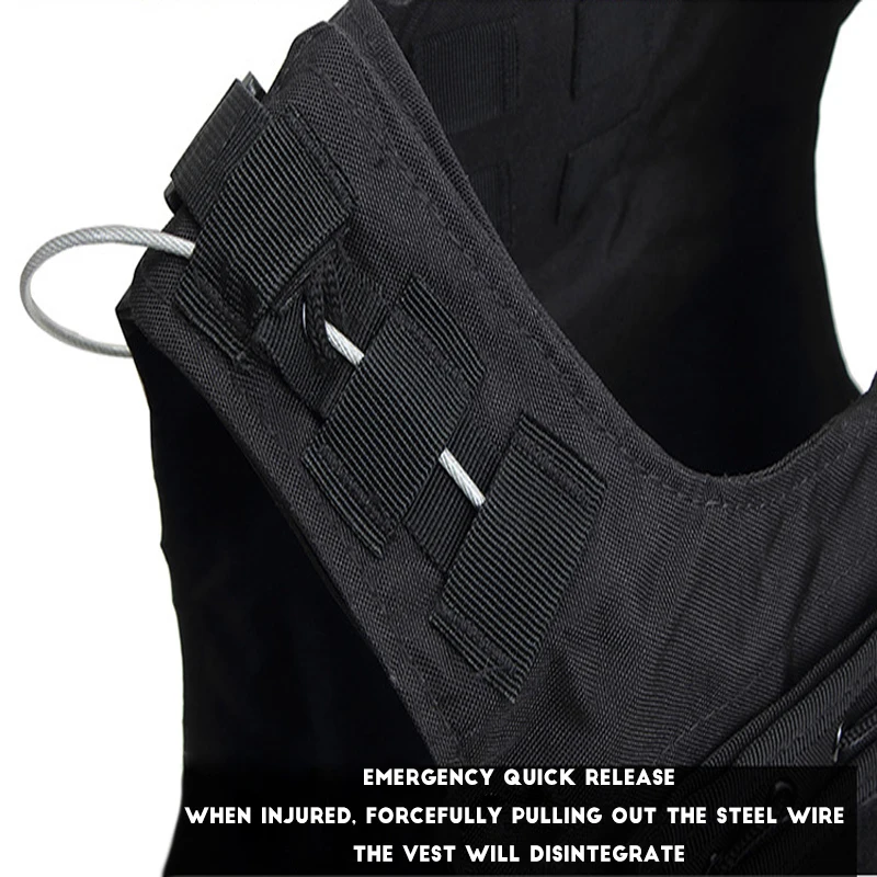 Equipo militar armadura de combate del ejército chaleco táctico Molle para caza Airsoft camuflaje Paintball juego de guerra armadura protectora - imagen 3