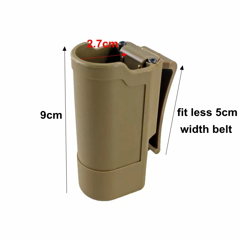 Funda para linterna, cinturón de servicio, funda de transporte para antorcha táctica Universal, luz de Flash para exteriores, soporte para linterna ajustable - imagen 2