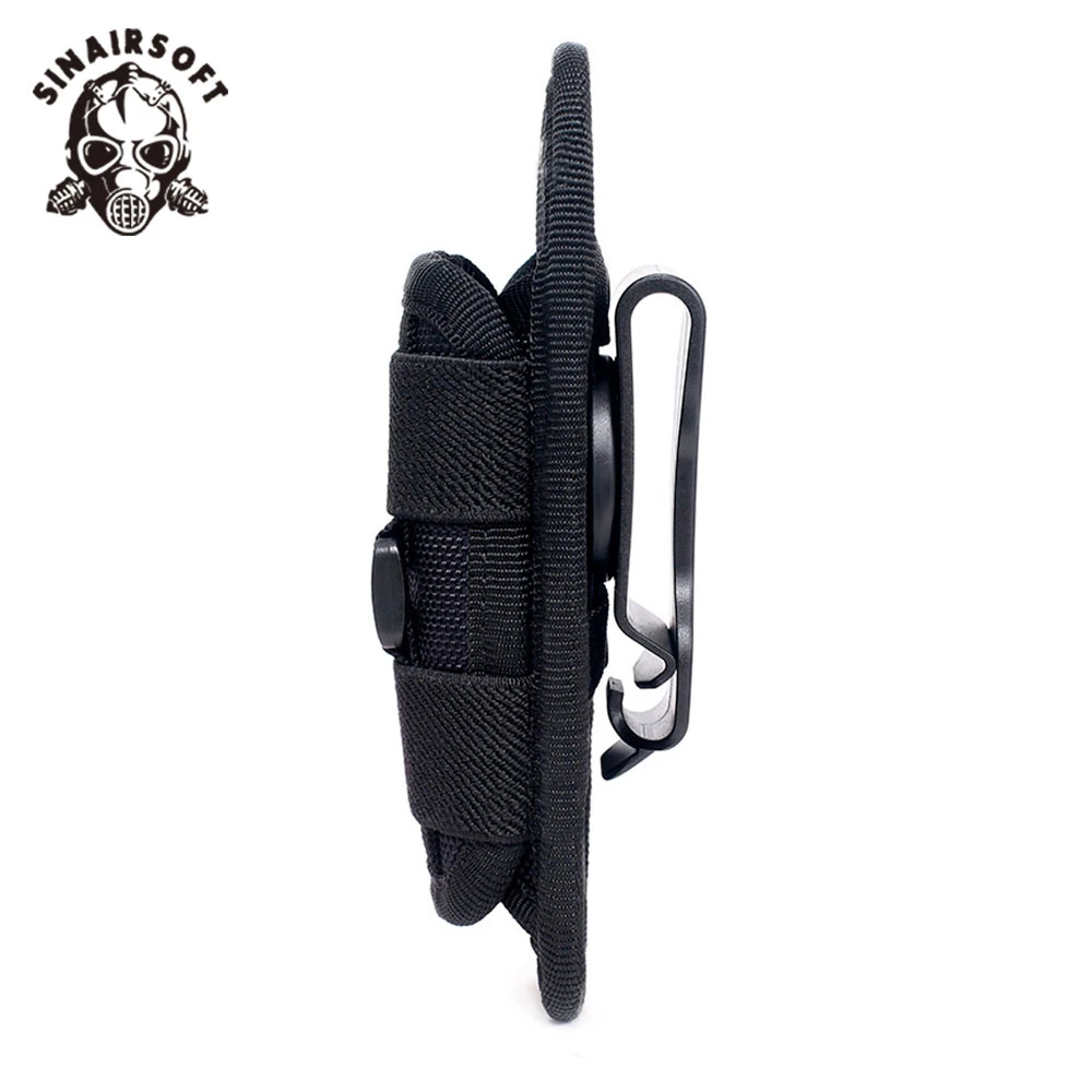 Funda táctica para linterna giratoria de 360 grados, funda para cinturón, funda portátil, soporte, accesorios de iluminación para caza - imagen 4