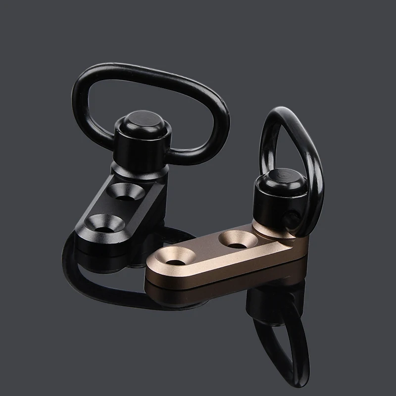 WADSN Metal QD Sling giratorio correa rápida hebilla Base montaje Mlok Keymod Rail táctico Airsoft arma caza Scout Accesorios - imagen 5