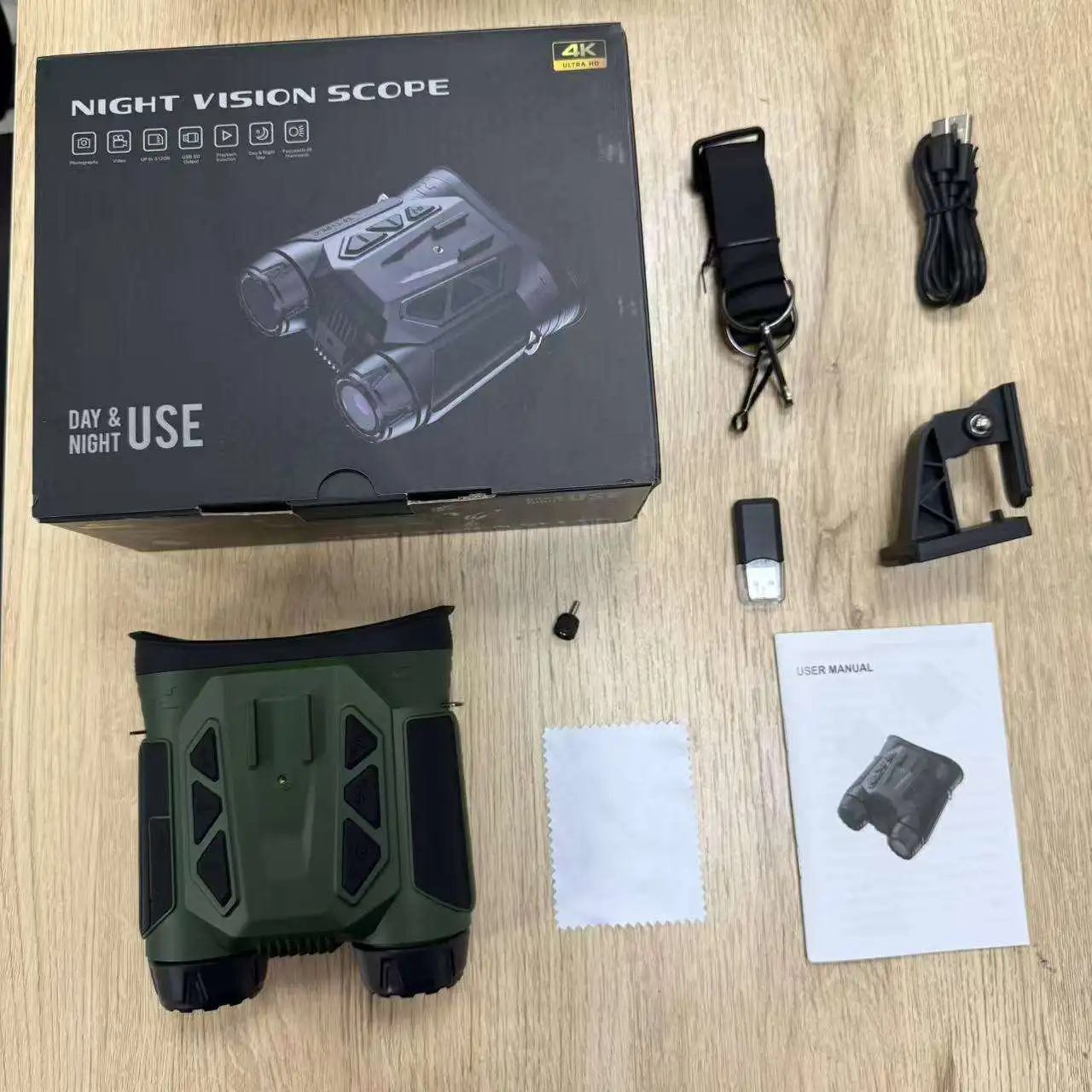 Binoculares de visión nocturna montados en la cabeza NVC900 WiFi 48MP 16X Zoom 4K UHD cámara Digital infrarroja telescopio para caza y Camping - imagen 4