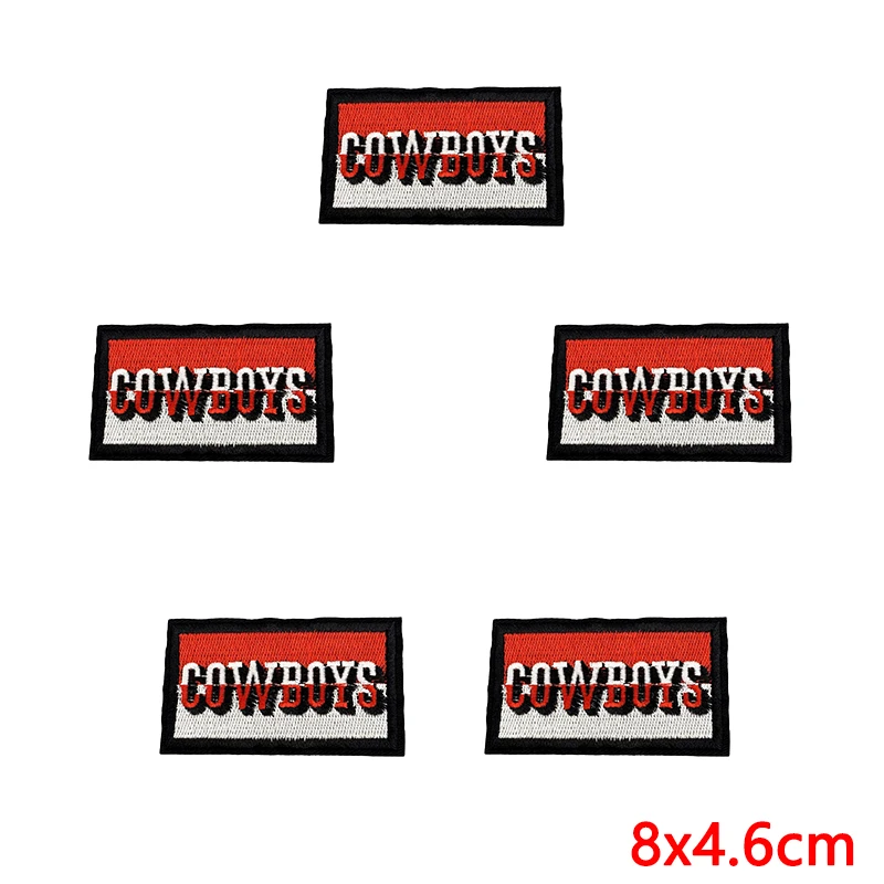 10 unids/lote Western Cowboys Cowgirl parches termoadhesivos para ropa parche en sombrero Jeans Howdy DIY apliques Y'all insignia - imagen 5
