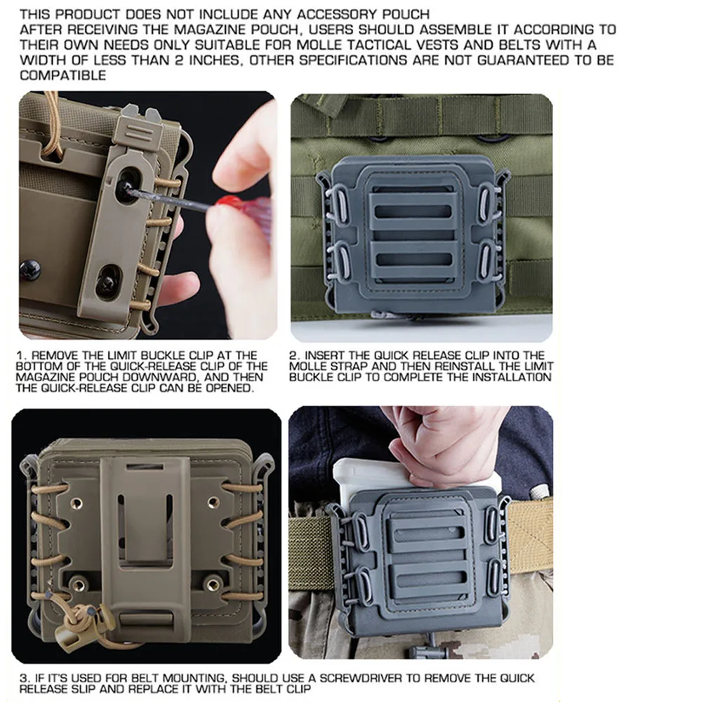 Fast Mag Bolsa porta revistas MOLLE .338 para ASW338/L96A1/M82A1/AWM - imagen 3