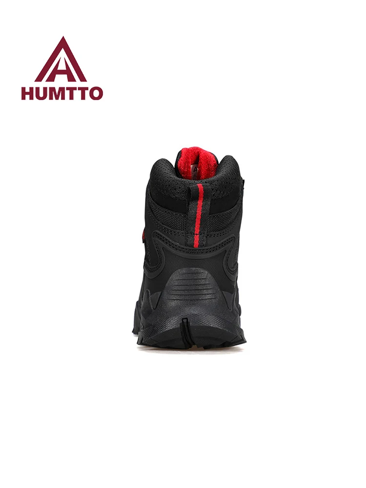 HUMTTO-zapatos de senderismo de piel de vaca para hombre, botas de caza impermeables, botas tácticas de combate en el desierto, botines de trekking, zapatillas cálidas para hombre y mujer - imagen 5