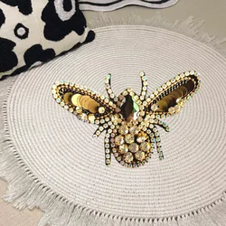 Parche bordado táctico aurora con pedrería diamante para coser o planchar