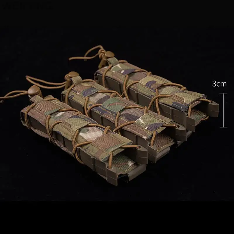 Bolsa táctica para pistola de Rifle Triple, bolsillo para herramientas de utilidad, accesorios de caza, para MP5/MP7 Molle 9mm .45 - imagen 3