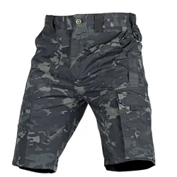 Pantalón corto táctico ripstop secado rápido con bolsillos de carga
