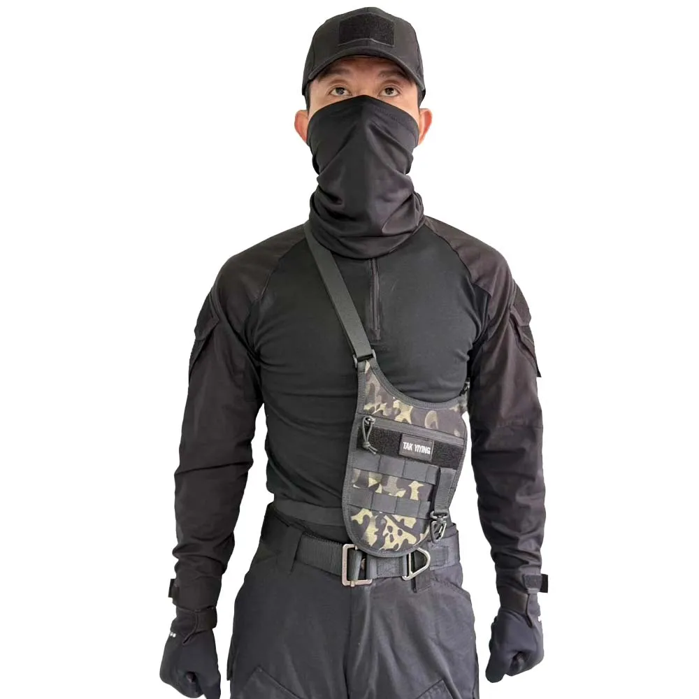 Bolso de hombro individual con estampado de camuflaje para hombre, bolso de pecho oculto multifuncional, bolso deportivo para actividades al aire libre - imagen 5
