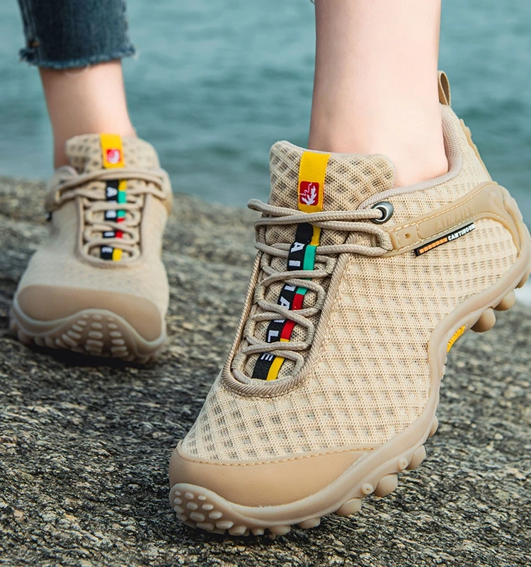 MERRTO-zapatos de senderismo de montaña para hombre y mujer, calzado deportivo de malla transpirable para escalar y caminar, botines, zapatillas de viaje al aire libre