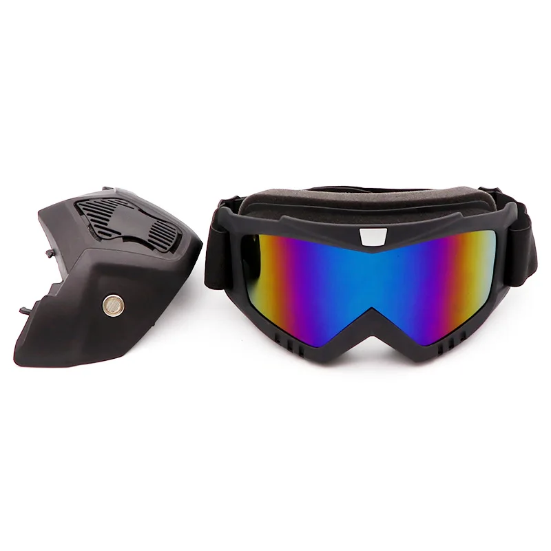 Gafas tácticas militares para bicicleta, máscara facial a prueba de viento, desmontable y ajustable, pistola de aire CS, protección de bala de color Gl, UV - imagen 5