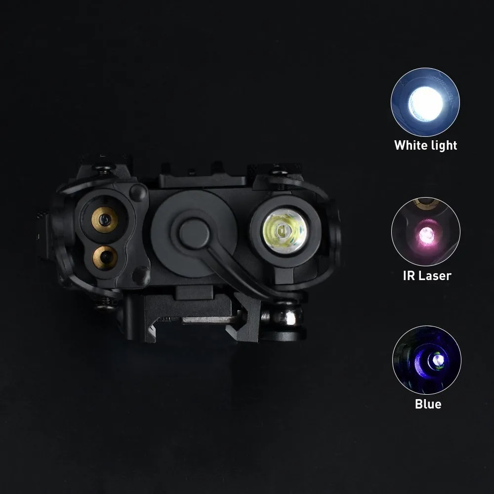 WADSN-DBAL-A2 táctico, mira de punto IR, rojo, verde, azul, Láser de puntería, M300, M300A, Mini arma de luz de explorador, accesorio de linterna Airsoft - imagen 4