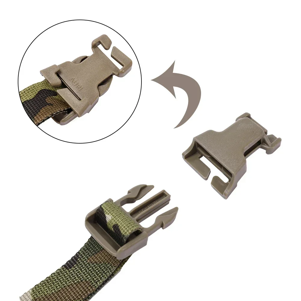 SINAIRSOFT-Kit adaptador de aparejo de pecho a chaleco táctico, correas para portador de placa Molle, accesorios adaptadores multicamuflaje para caza - imagen 5