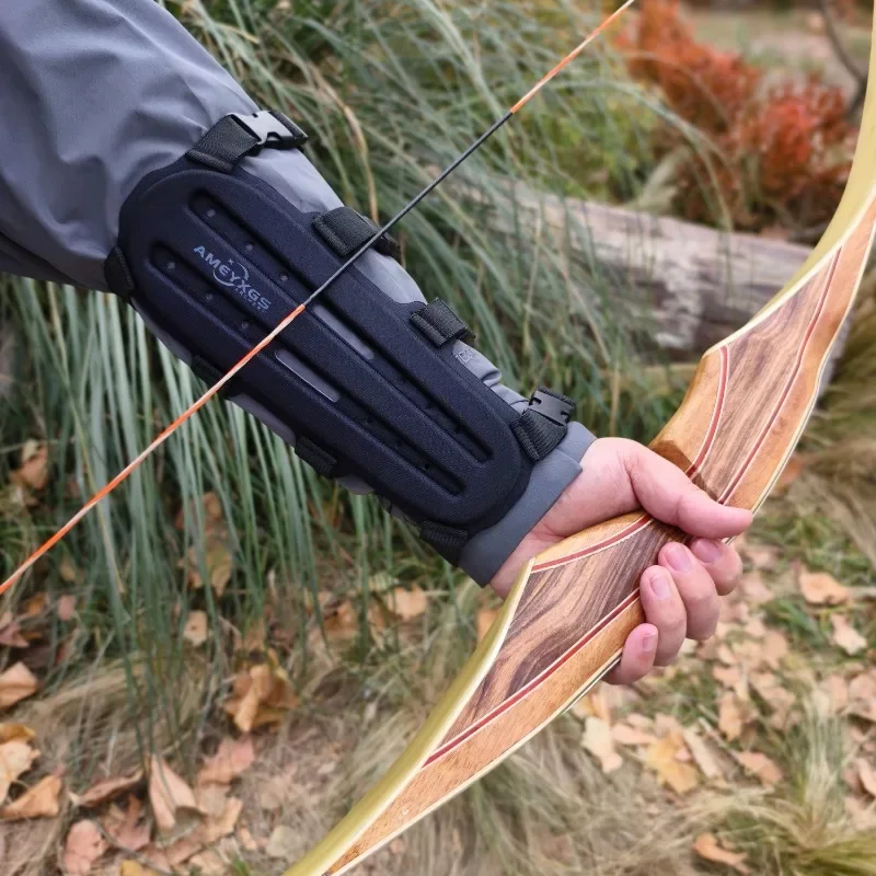 Protector de brazo de tiro con arco, protector de antebrazo seguro ajustable S/M/L, Material de espuma EVA para accesorios de entrenamiento de tiro con arco - imagen 5