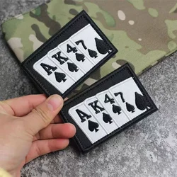 Parche bordado AK47 táctico gancho y bucle para mochila