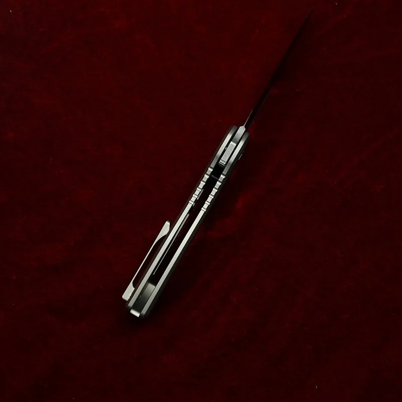 LEMIFSHE Mini FSD cuchillo plegable EDC titanio con rodamientos cerámica - imagen 4