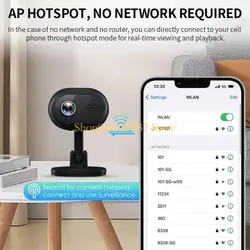 Cámara vigilancia doméstica J1HC, Monitor WiFi NightVisions, aplicación panorámica 1080P, visualización remota, detección