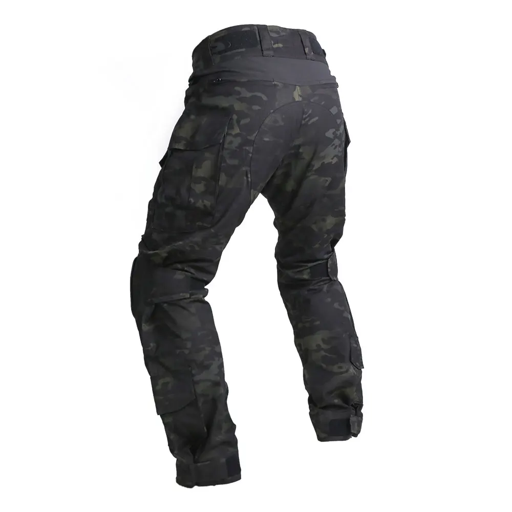 Emersongear G3 pantalones tácticos extendidos para hombre, pantalones Cargo de servicio, caza, senderismo, entrenamiento de combate, nailon Milsim, versión extendida MCBK - imagen 2