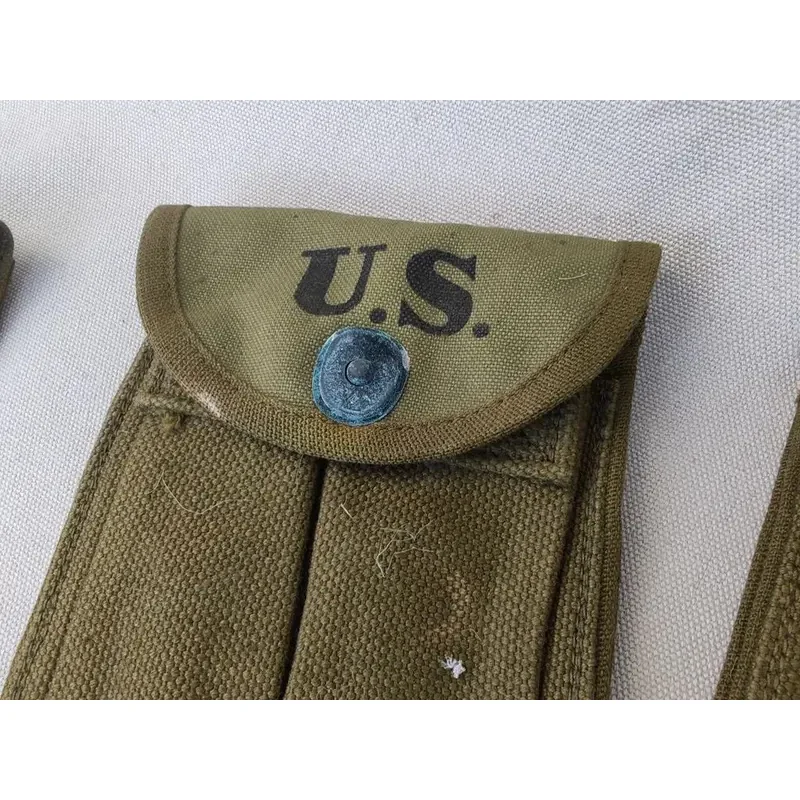 OLD 3 uds MAG POUCH Y 1 pieza correa de hombro cinturón de eslinga engranaje militar pequeño bolso de cintura accesorio - imagen 5