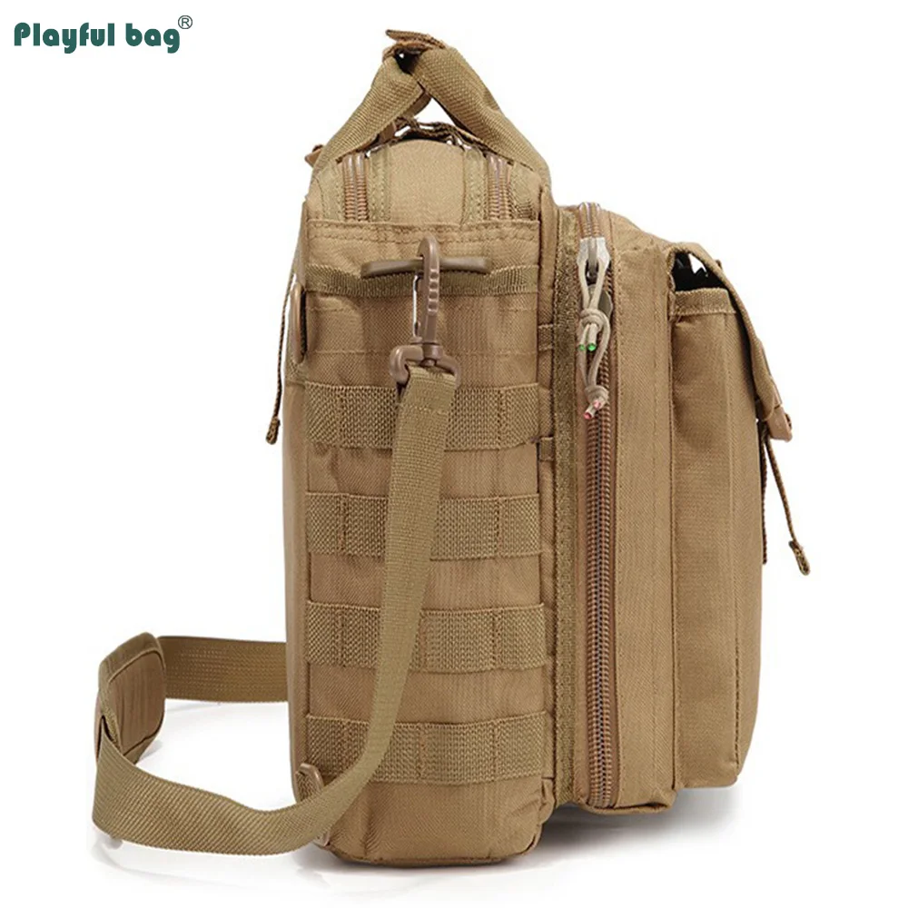 Bolso de hombro tipo bandolera táctico, maletín para ordenador portátil, bolso de viaje al aire libre, paquete multifunción de gran capacidad, bolso de mano para senderismo AVA329 - imagen 2