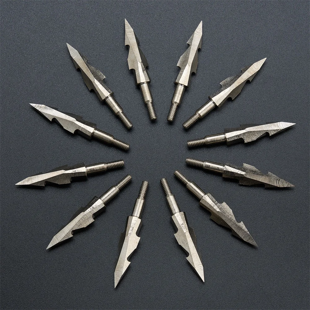 Punta de flecha de caza con arco, 6/12/24 Uds., 150 puntos de punta ancha de objetivo de grano para arco recurvo compuesto, accesorios de caza al aire libre - imagen 3