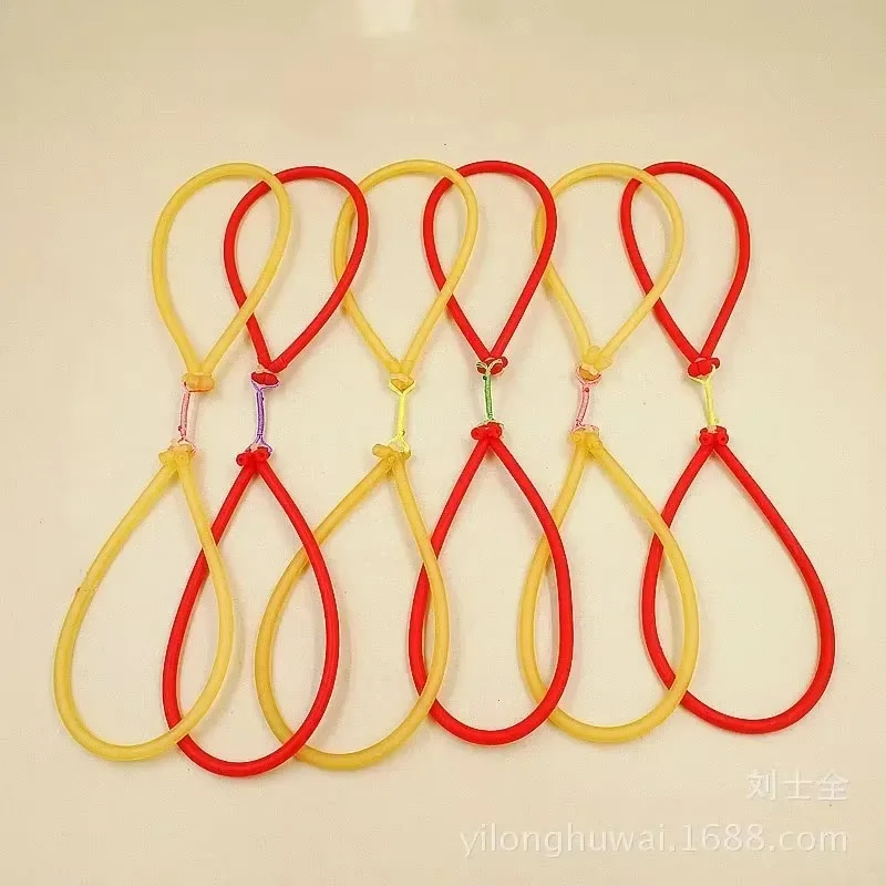 1/3/5 Uds banda de goma de cuero látex potente catapulta reemplazo al aire libre pesca tiro tubo Sling elástico - imagen 3