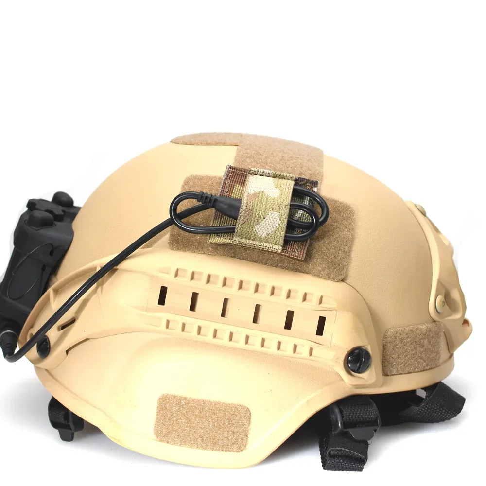 Arnés de cables de intercomunicación para auriculares tipo Paster táctico, equipo táctico, arnés de cables NVG para casco - imagen 3
