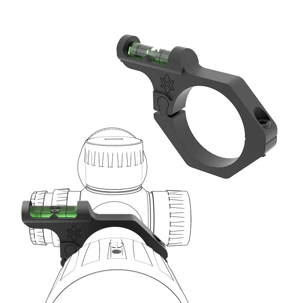 Victoptics 30/34mm Nivel de Burbuja Herramienta de Nivel de Precisión Medición Horizontal Vertical Balance para Visores de Rifle 30/34 mm - imagen 5