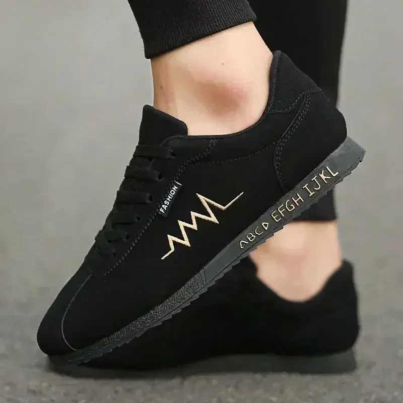 2024 moda rojo verano zapatillas bajas para hombres zapatos de lona cómodos zapatos planos vulcanizados para hombres transpirables gimnasio zapatillas para hombres - imagen 5